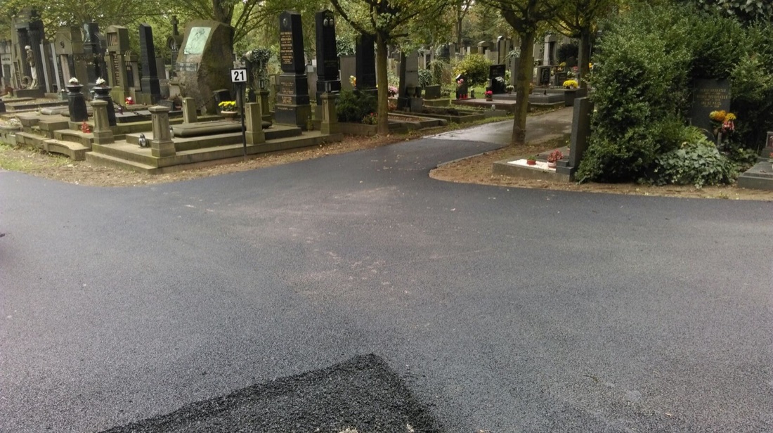 Rekonstrukce komunikací, Vinohradský hřbitov
